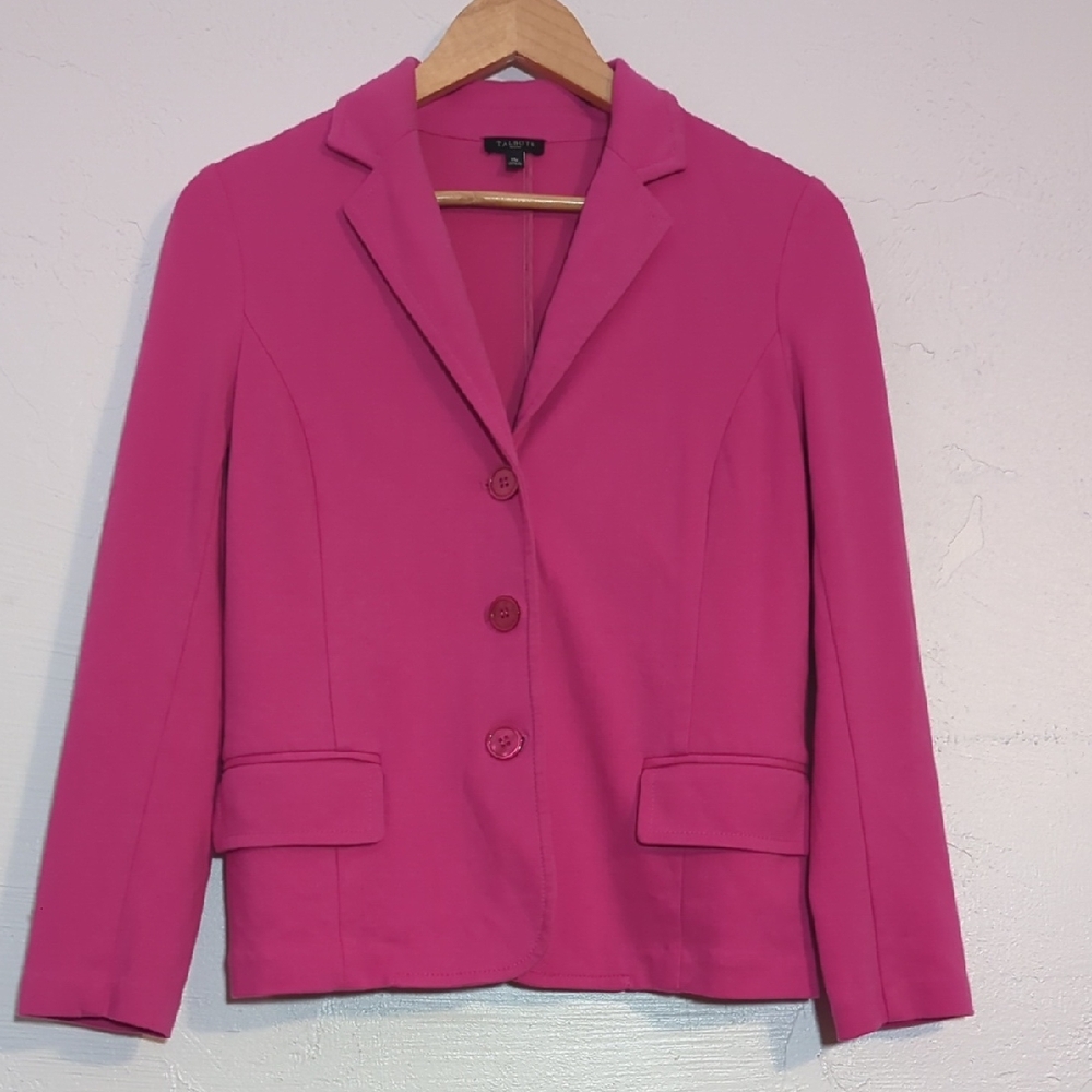 Hot Pink Business Casual Cotton Blazer Barbie Elle Woods Girl Boss Babe Chic